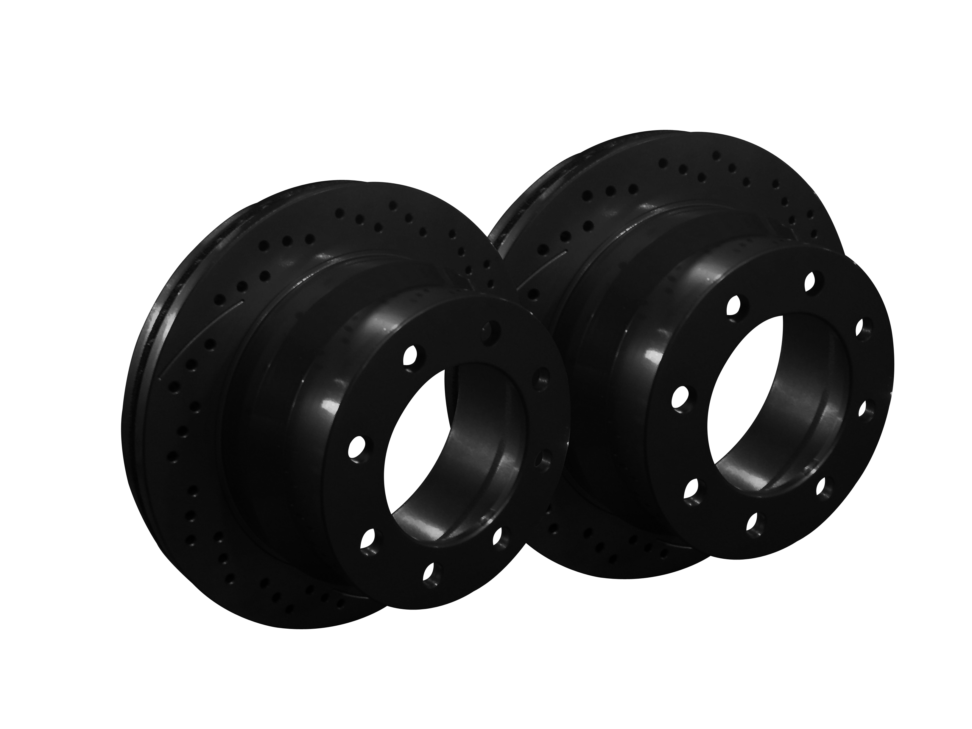 Picture of 2024 Ford Mustang Dark Horse Premium XBRAKES SMART SLOT BLACK Front Rotor X25011702B